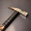 Damascus Steel Handmade Hammer, Custom Gift Viking War Hammer with Ashwood Handle & Leather Sheath