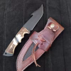 Custom handmade gut hook hunting knife, Available D2 steel and damascus steel - Image 2