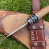 Handmade D2 Steel Knife Bowie with Leather Handle Hunting Camping Collectible Gift - Image 3