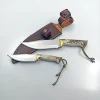 2 Pieces Stag Antler Hunting Knife Set, Custom Engraved Gift For Men, Gift For Hunters - Image 3