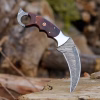 Handmade Damascus steel Personalized Karambit Knife Groomsman Gift Hunting Knife Camping Gift
