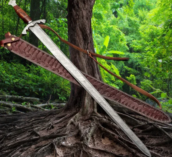 Hand Forged Damascus Steel VIKING SWORD