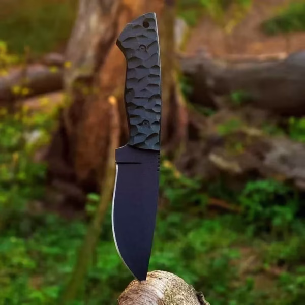 Black Smith Knife, D2 Steel Hunting Skinning Knife, Bushcraft & Survival Knives, Hiking Outdoor Camping Knife - Image 2