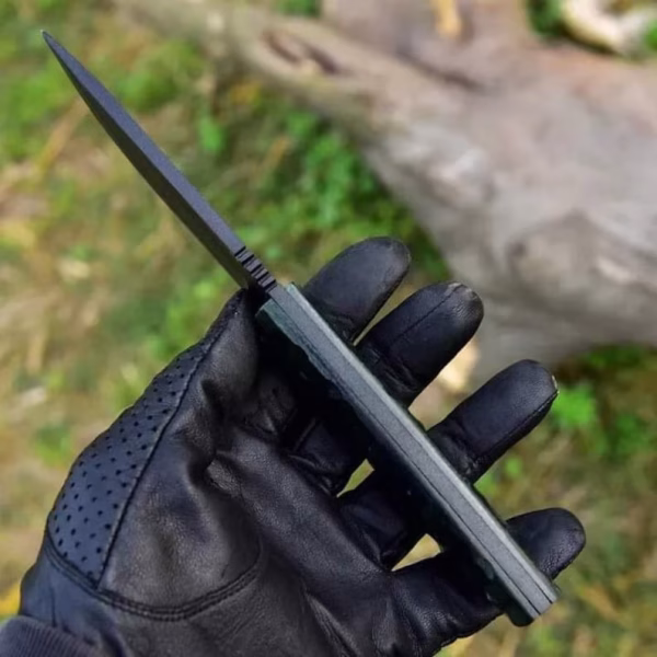 Black Smith Knife, D2 Steel Hunting Skinning Knife, Bushcraft & Survival Knives, Hiking Outdoor Camping Knife - Image 3
