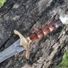 Elegant damascus master sword - Roman short viking sword - wedding & birthday gifts - Image 2