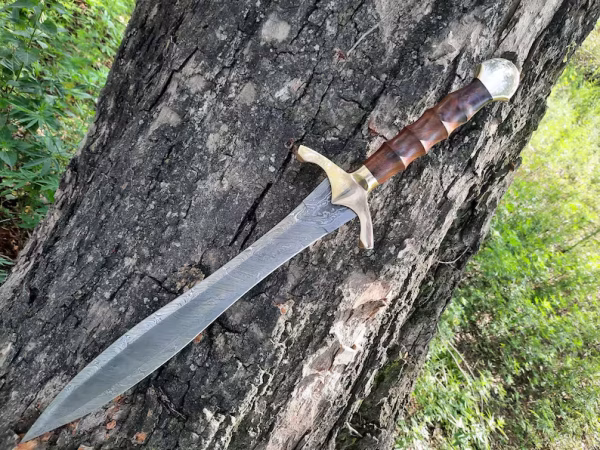 Elegant damascus master sword - Roman short viking sword - wedding & birthday gifts - Image 3