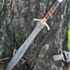 Elegant damascus master sword - Roman short viking sword - wedding & birthday gifts
