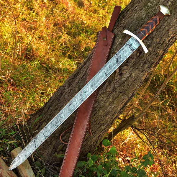 Viking Sword, Damascus Sword , Real Sword, Hand Forged Sword, Long Sword, Sword, Larp Swords