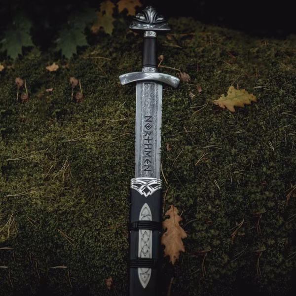 Handmade King Ragnar Lothbrok Viking Sword – Handcrafted Authentic Norse Replica with Scabbard - Image 3