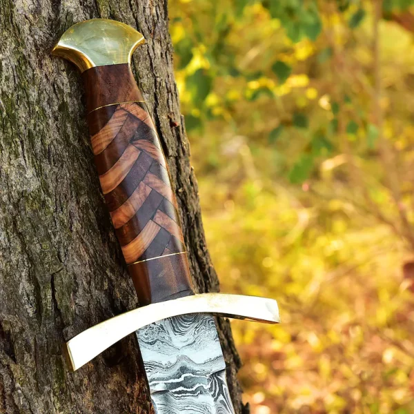 Viking Sword, Damascus Sword , Real Sword, Hand Forged Sword, Long Sword, Sword, Larp Swords - Image 2