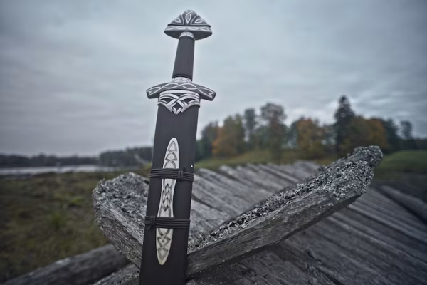 Handmade King Ragnar Lothbrok Viking Sword – Handcrafted Authentic Norse Replica with Scabbard
