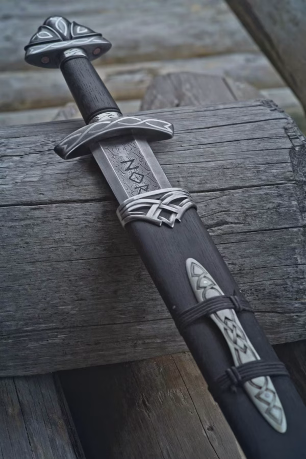 Handmade King Ragnar Lothbrok Viking Sword – Handcrafted Authentic Norse Replica with Scabbard - Image 4