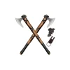 Pair of Ragnar Lothbrok Viking Axes Hand-Forged High Carbon Steel Norse Bearded Axes Handcrafted Ash Wood Handles Best Viking Gifts for Men