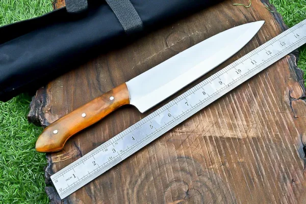 Custom Handmade Carbon steel Chef Knife Set, Kitchen Chef Knife Set - Image 2