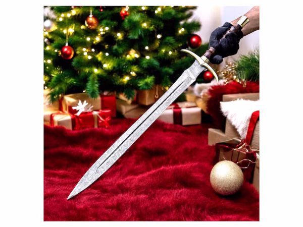 Hand Forged Damascus Steel VIKING SWORD - Image 2