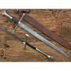 HAND Forged Damascus Steel Viking Sword, Best Quality, Battle Ready Sword