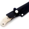 Damascus Hunting Knife - Fixed Blade Handmade Skinner with Sheath - 7.5 inch Survival Knife Great for Camping, Hunting - Camel bone Handle with mosaic pin, Gift for Husband, Anniversary, Dad (Camel bone) - Image 2