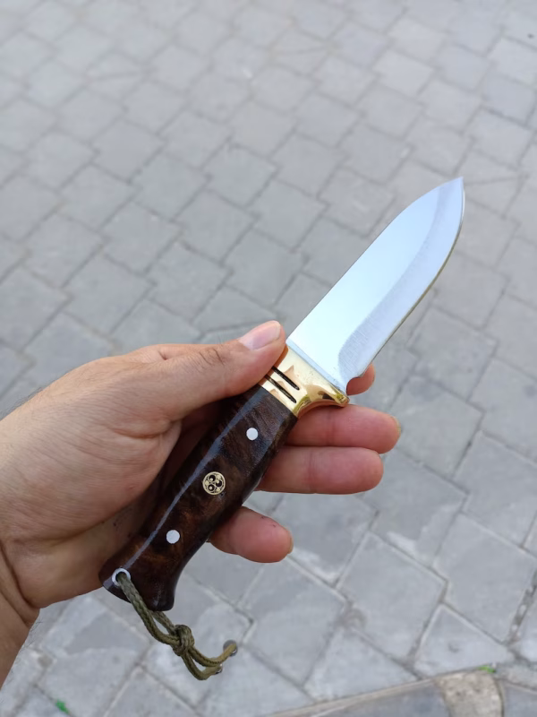 Handmade Bushcraft Knife , Custom Gifts for Hunters , Personalized Hunting Knife With Leather Sheath , Knife Engraving , Groomsmen Knive Set