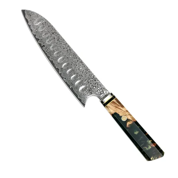 Chef Knife Japanese Santoku Blade Shape Home Cooking Stainless Steel Tools Design