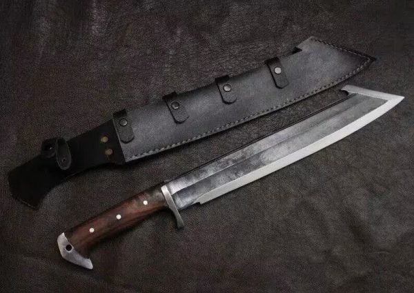 Hand-Forged Machete Knife Camping Knife Full Tang Knife Hunting Blade - Image 2